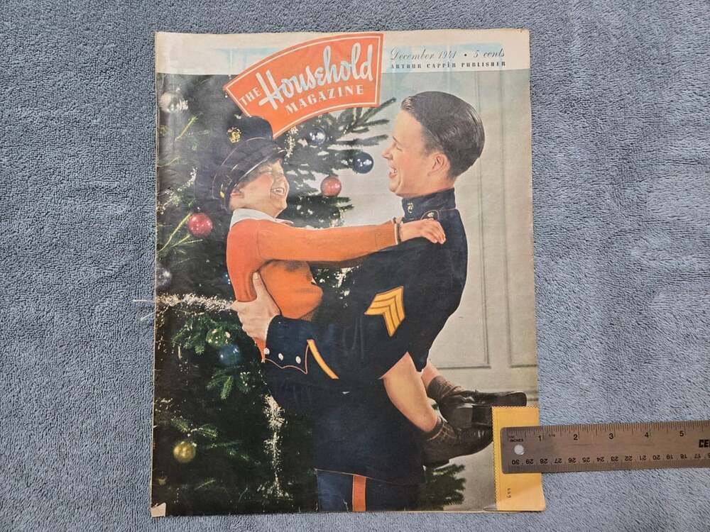 The Household Magazine December 1941 Vintage Magazine